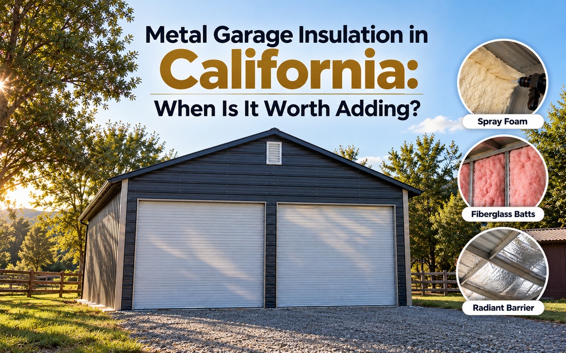 Metal Garage Insulation in California: When Is It Worth Adding?