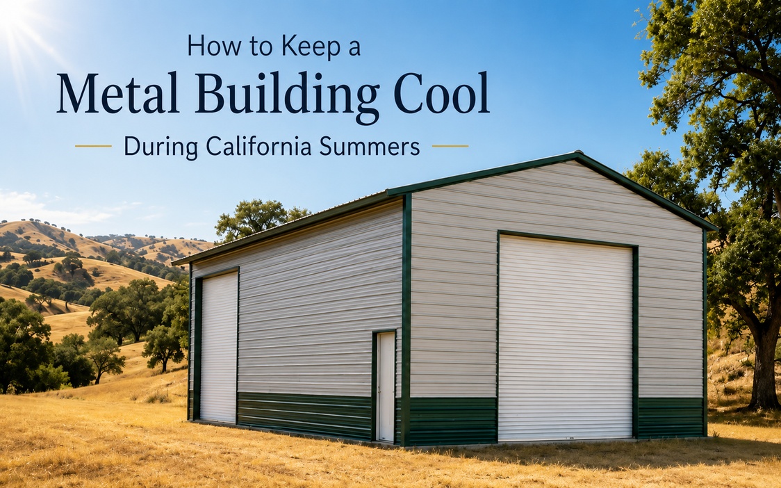 How to Keep a Metal Building Cool During California Summers