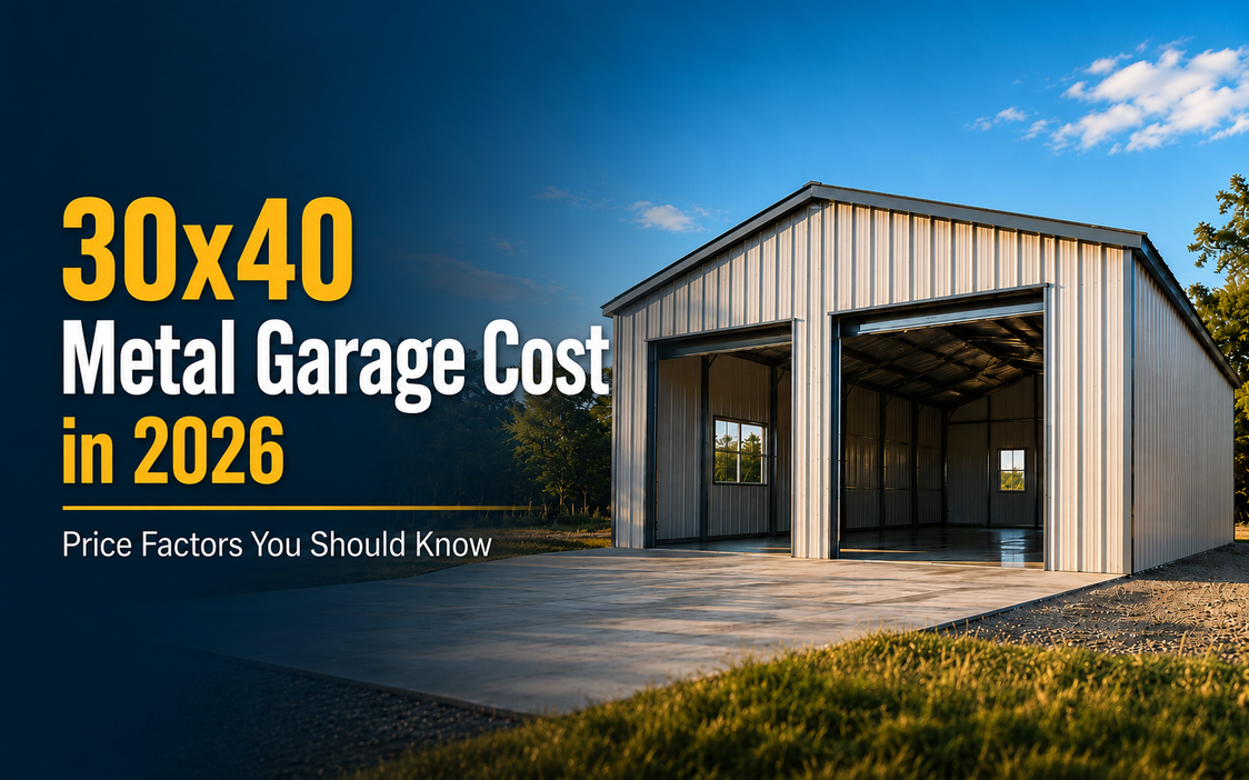 How Much Does a 30x40 Metal Garage Cost in 2026? Price Factors You Should Know