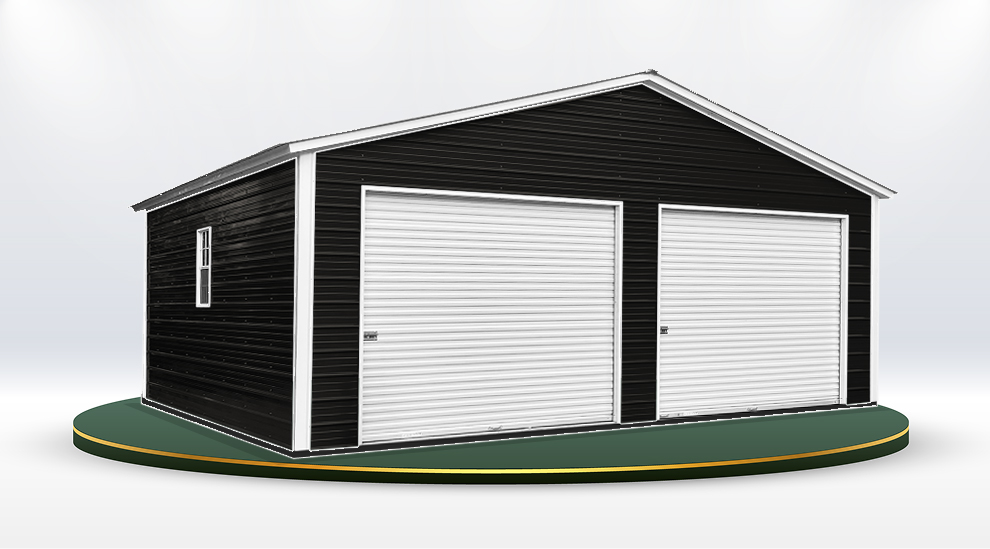 Metal building in Black