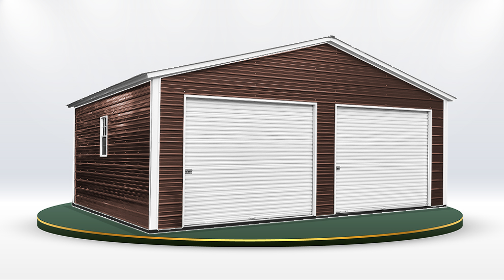 Metal building in Earth Brown