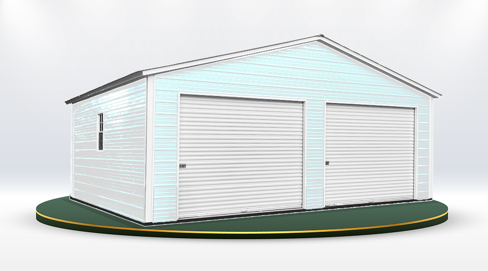 Metal building in White