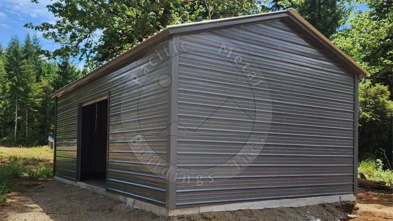 原石（銅&銀） 18x30x10 Vertical Garage | 540 sq ft Steel Garage | Pacific Metal