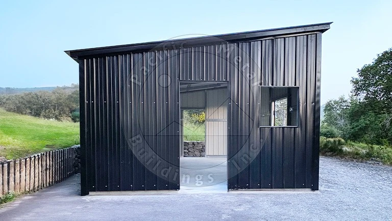 15x25x10 Metal Shed