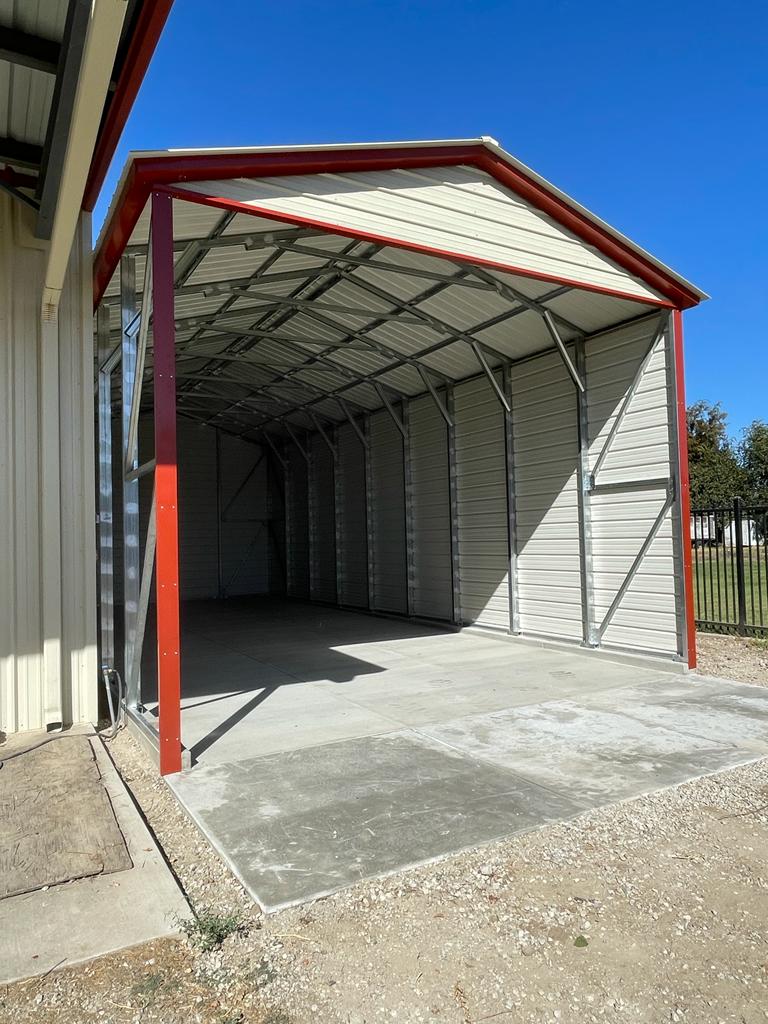 20x45x14 Enclosed Gable End Carport