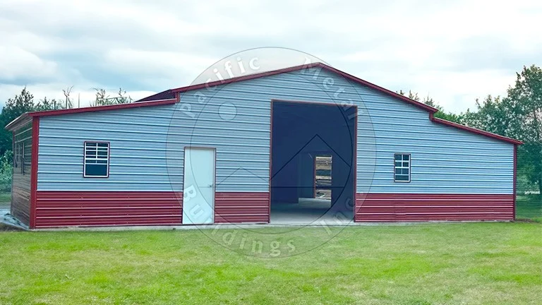 54x50x12 Country Barn with Lean-to