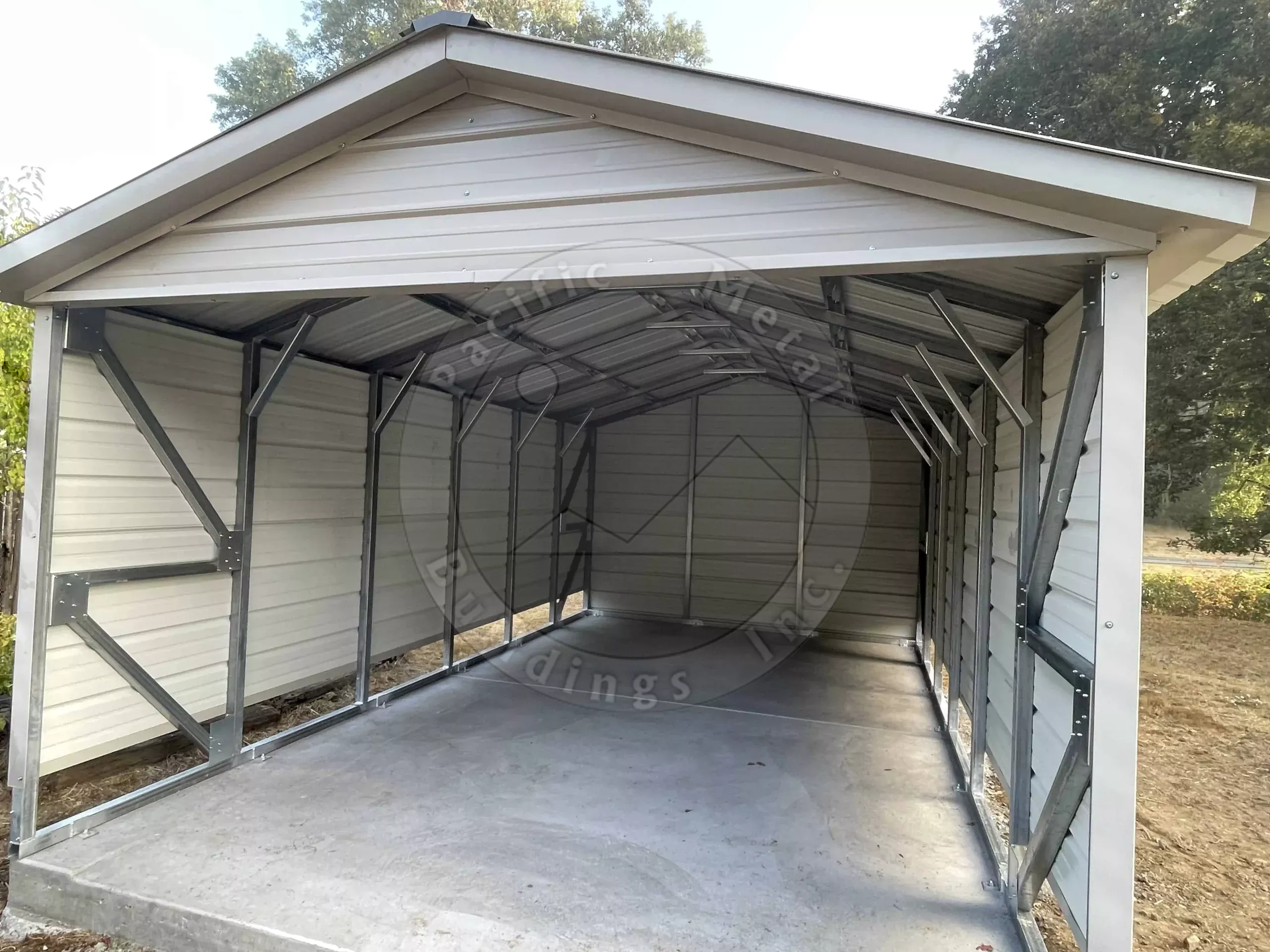 12x20x7 Enclosed Carport