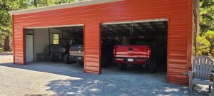24x35x11/7 Lean Side Entry Garage