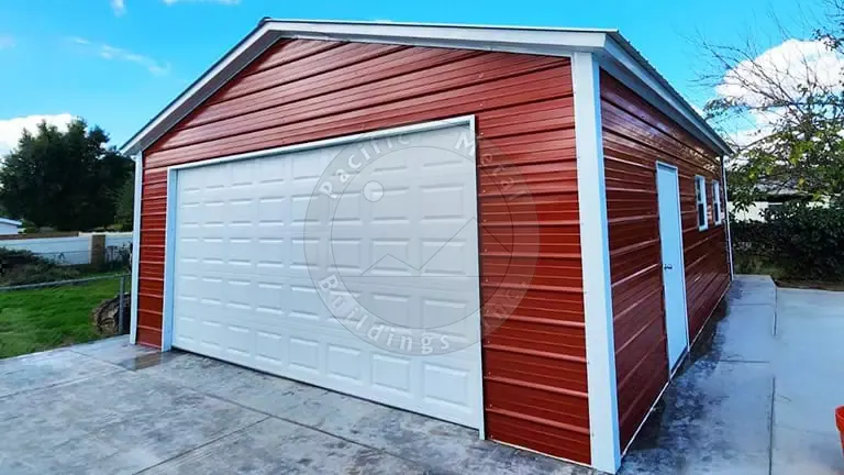 22x25x9 Metal Garage