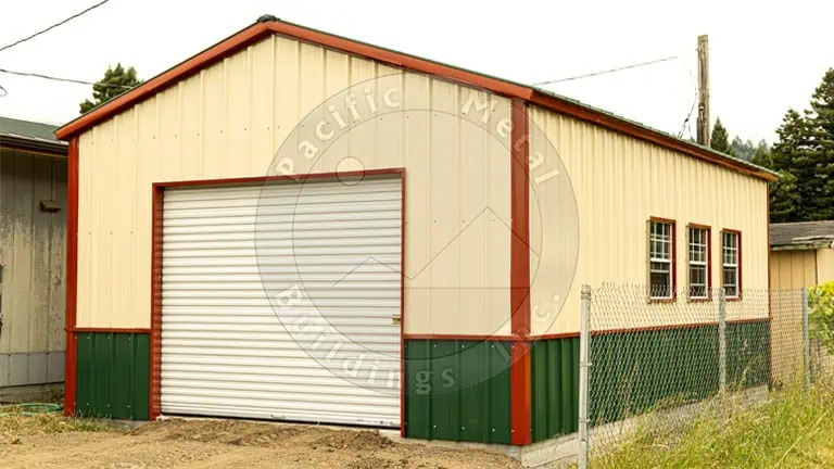 18x30x10 Steel Garage